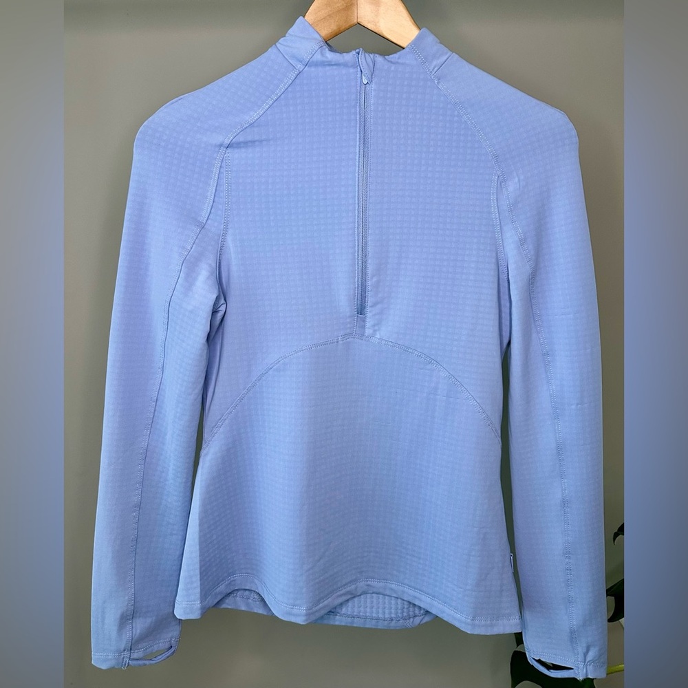Spyder Women's Sky Blue Mock Neck 1/2 Zip Pullover XS UPF 30+ Top